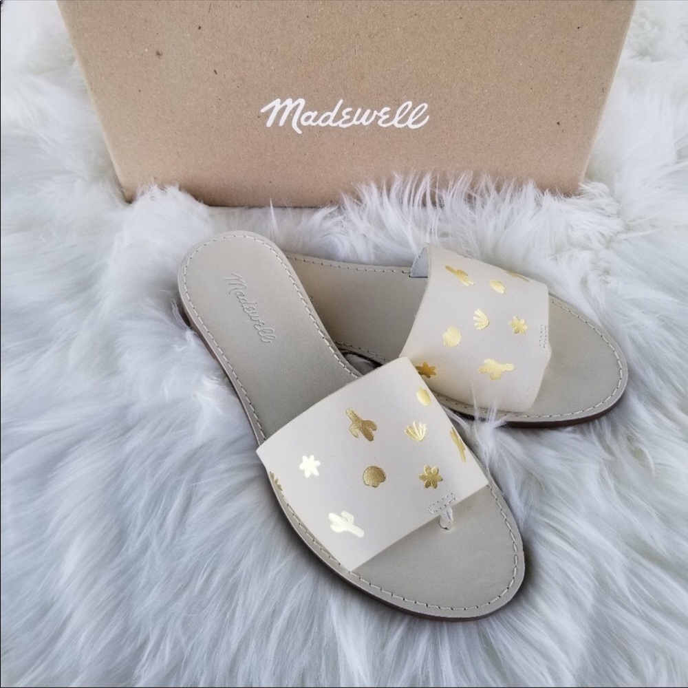 Madewell Boardwalk Cacti embossed Sandal